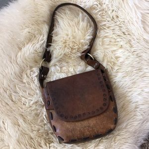 ☀️ Vintage Leather Purse Classic Boho hippie Bag
